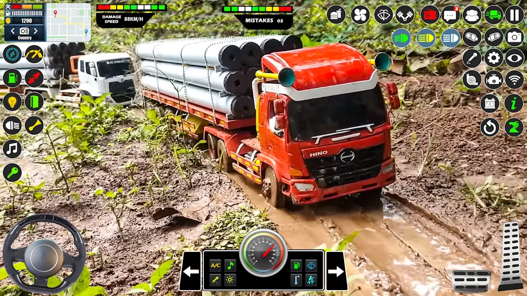 Mud Truck Runner Simulator 3D [MOD: безлимитные деньги и топливо] Screenshot 2