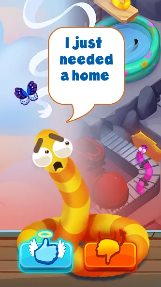 Worm out: Brain teaser games [MOD: без рекламы и все уровни открыты] Screenshot 2