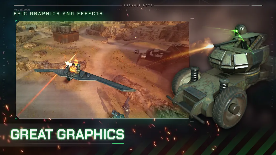 Assault Bots: Multiplayer [MOD: безлимитные деньги и усиленные роботы] Screenshot 5