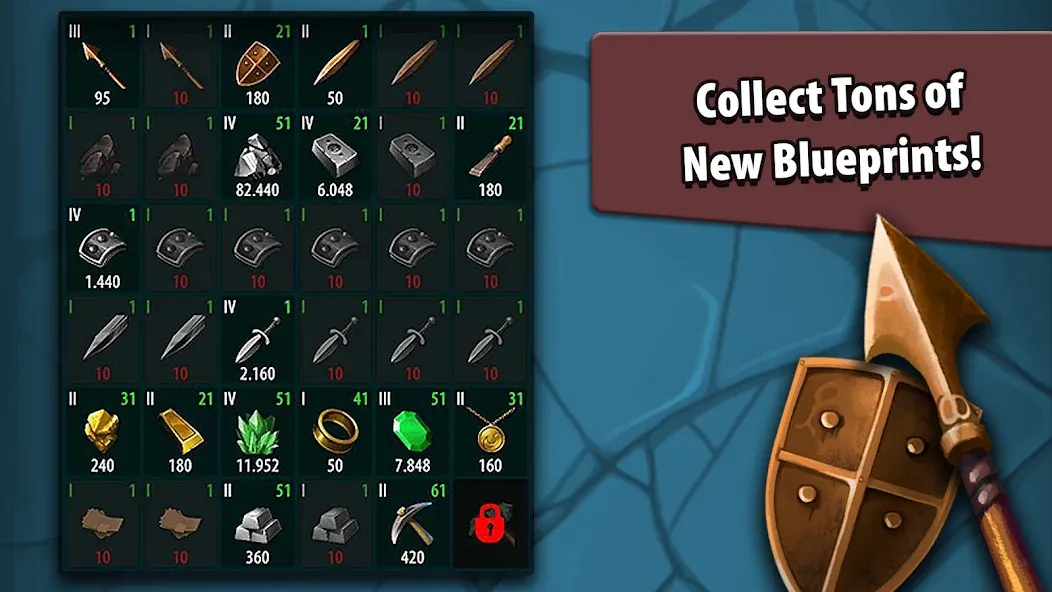 Crafting Idle Clicker [MOD: много ресурсов и быстрый крафт] Screenshot 4