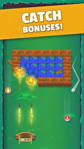 Bouncefield: Brick Breaker [MOD: безлимитные жизни и усиленные бонусы] Screenshot 3