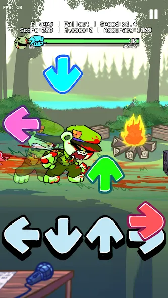 Flippy Flippin Out V1 Mod [MOD: безлимитные монеты и все уровни открыты] Screenshot 1