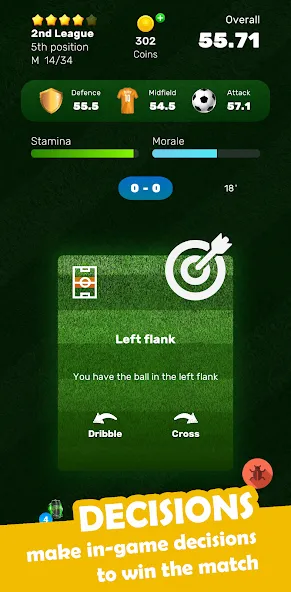 Football Career Soccer Legend [MOD: безлимитные деньги и опыт] Screenshot 4