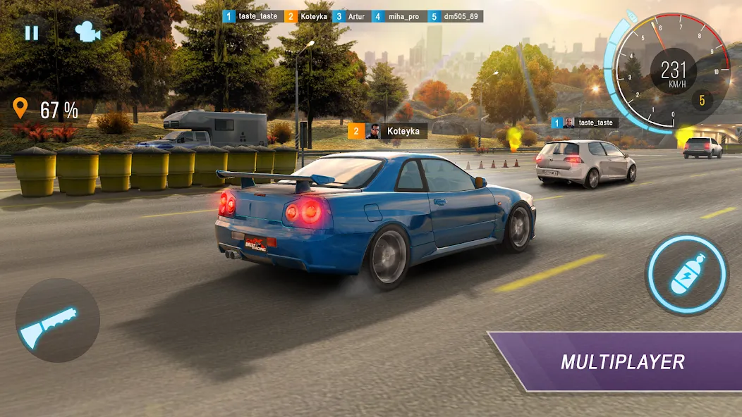 CarX Highway Racing [MOD: безлимитные деньги и топливо] Screenshot 1