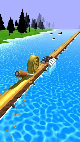 Spiral Roll [MOD: безлимитные деньги и алмазы] Screenshot 1