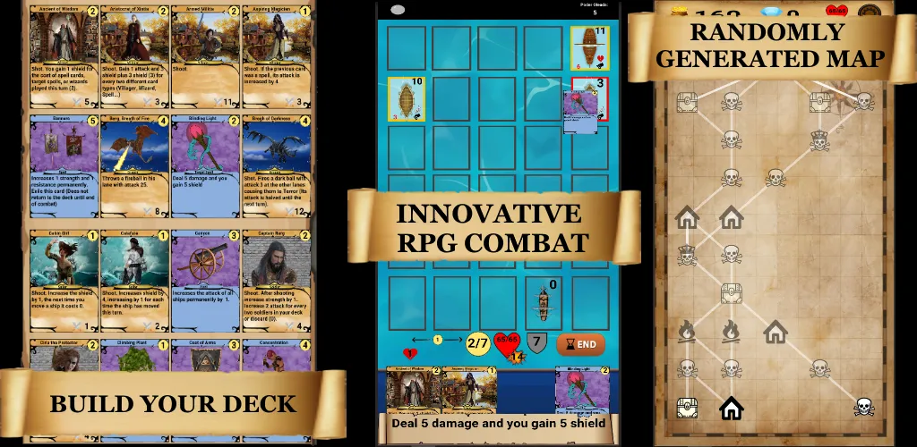 RogueShip - RPG Roguelike Card [MOD: безлимитные деньги и открыты карты] Screenshot 2