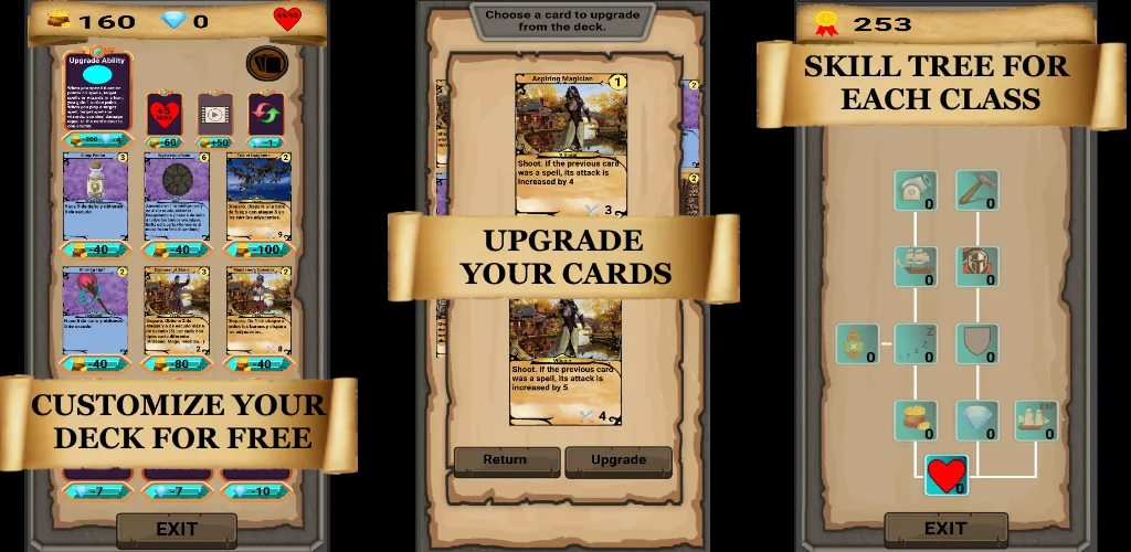 RogueShip - RPG Roguelike Card [MOD: безлимитные деньги и открыты карты] Screenshot 3