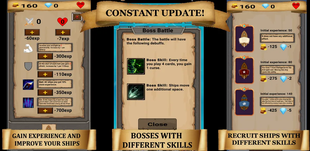 RogueShip - RPG Roguelike Card [MOD: безлимитные деньги и открыты карты] Screenshot 5