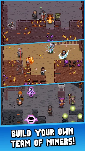 Idle Cave Miner [MOD: безлимитные ресурсы и быстрая добыча] Screenshot 1