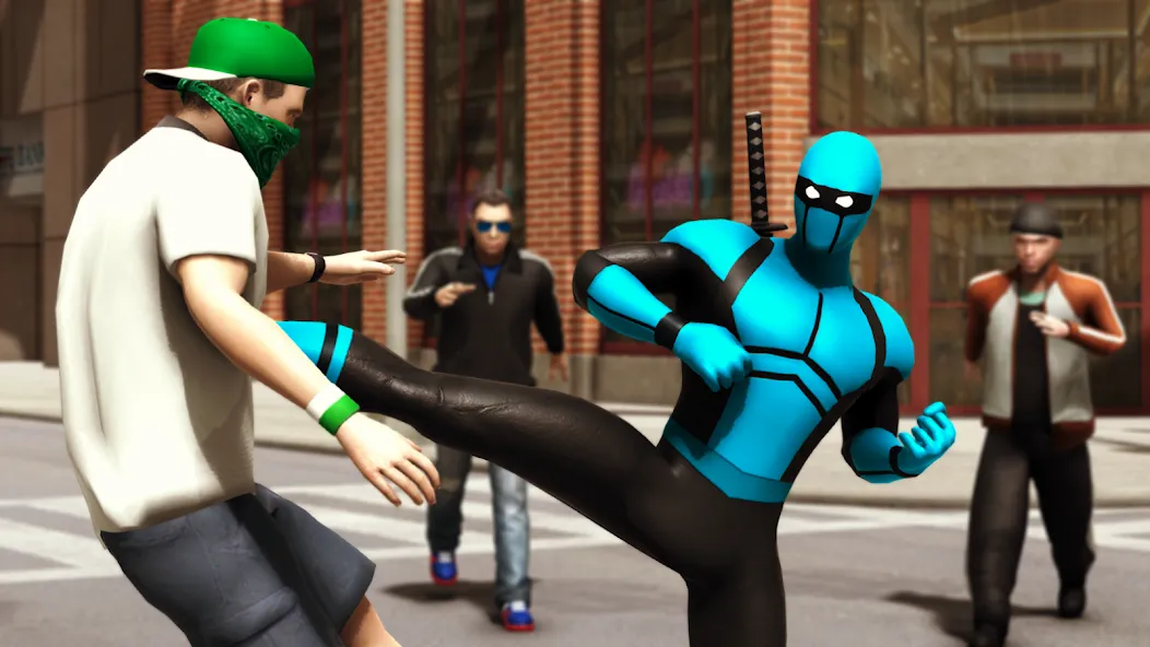Blue Ninja : Superhero Game [MOD: безлимитные деньги и все уровни открыты] Screenshot 1