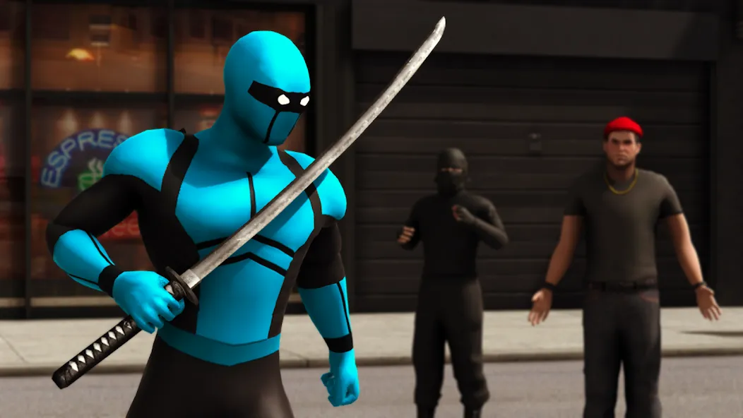 Blue Ninja : Superhero Game [MOD: безлимитные деньги и все уровни открыты] Screenshot 2