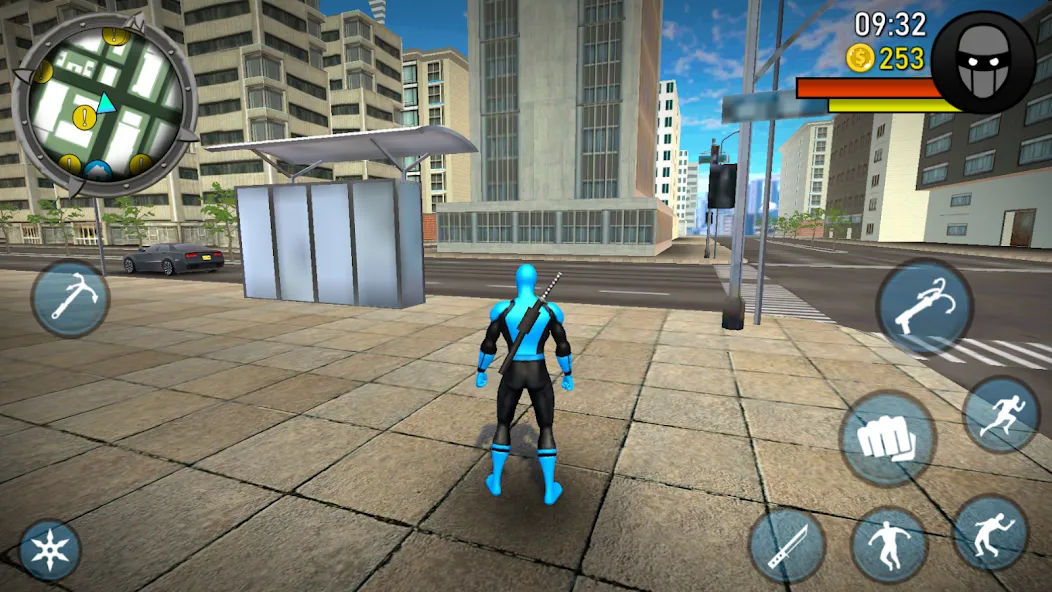 Blue Ninja : Superhero Game [MOD: безлимитные деньги и все уровни открыты] Screenshot 4