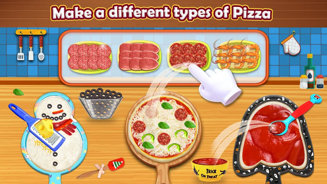 Pizza Maker - Cooking Games [MOD: безлимитные деньги и всё открыто] Screenshot 1