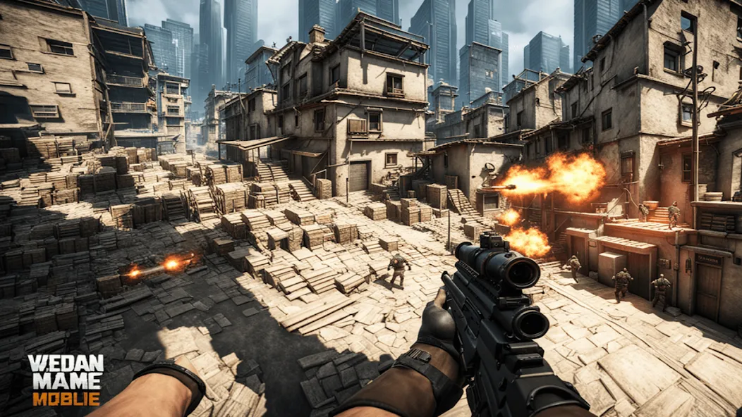 FPS Commando Shooting Games 3D [MOD: безлимитные деньги и оружие] Screenshot 2