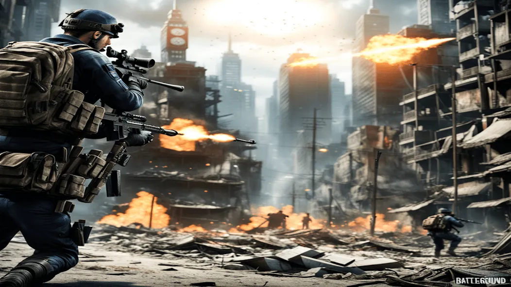 FPS Commando Shooting Games 3D [MOD: безлимитные деньги и оружие] Screenshot 5