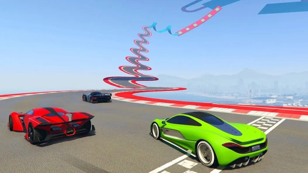 Mega Ramp Car Offline Games [MOD: безлимитные деньги и все машины] Screenshot 3