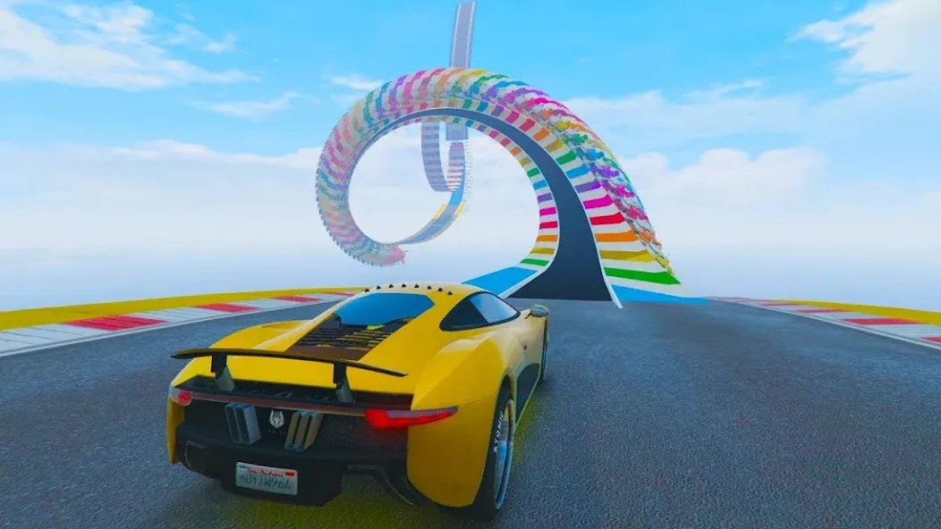 Mega Ramp Car Offline Games [MOD: безлимитные деньги и все машины] Screenshot 4