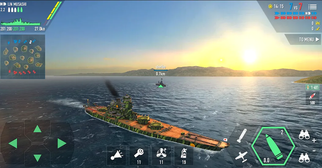Battle of Warships: Online [MOD: безлимитные деньги и все корабли] Screenshot 3