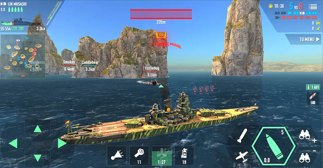 Battle of Warships: Online [MOD: безлимитные деньги и все корабли] Screenshot 4