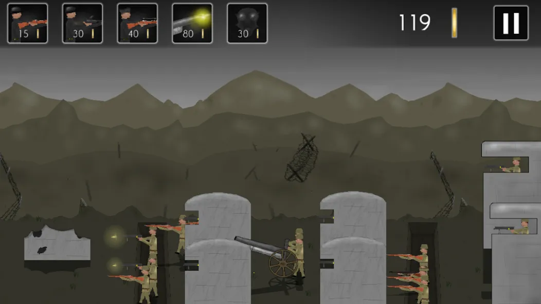 Trenches of Europe 2 [MOD: безлимитные деньги и оружие] Screenshot 1