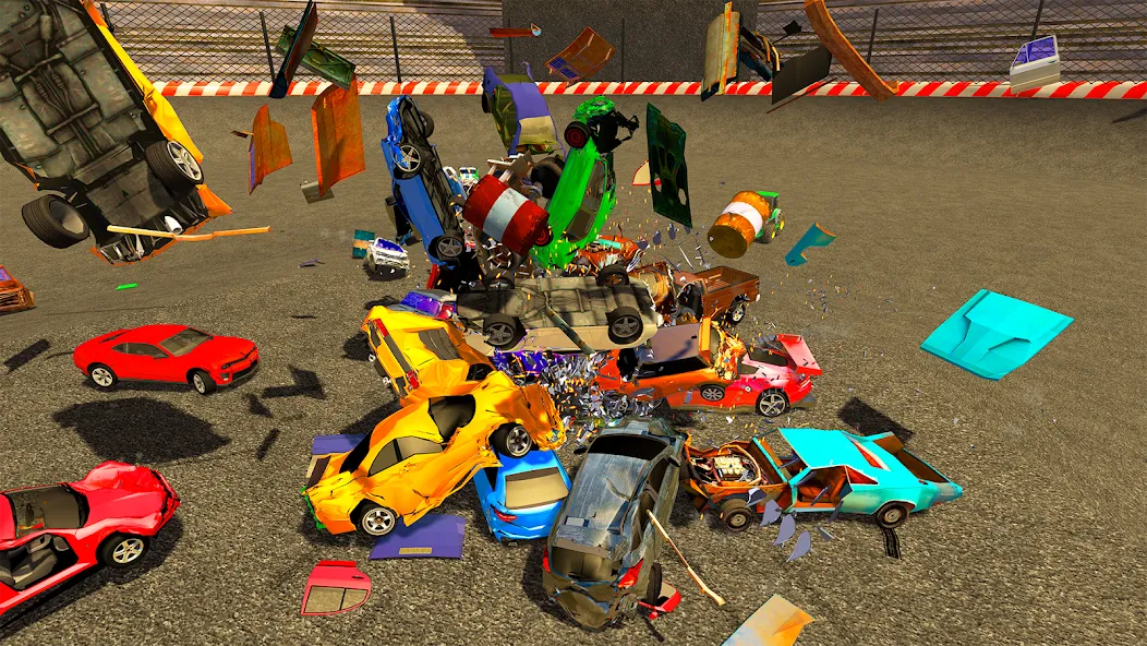 Demolition Derby Mad Car Crash [MOD: безлимитные деньги и топливо] Screenshot 1