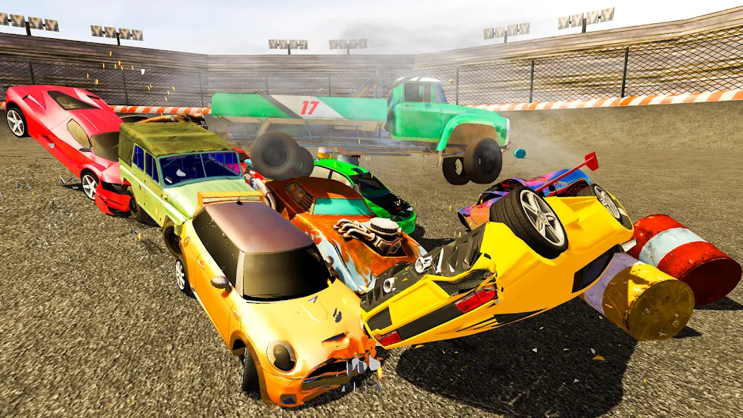 Demolition Derby Mad Car Crash [MOD: безлимитные деньги и топливо] Screenshot 3