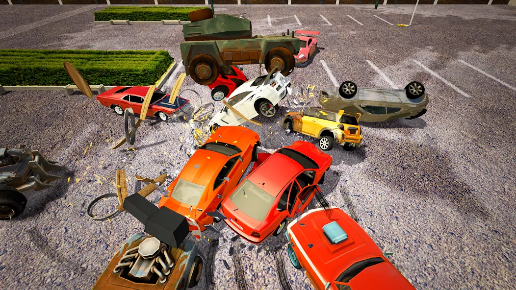 Demolition Derby Mad Car Crash [MOD: безлимитные деньги и топливо] Screenshot 4
