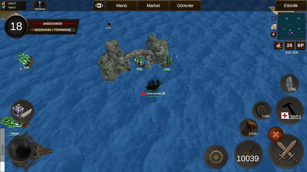 Naval Battle Online [MOD: безлимитные ресурсы и мощный флот] Screenshot 1