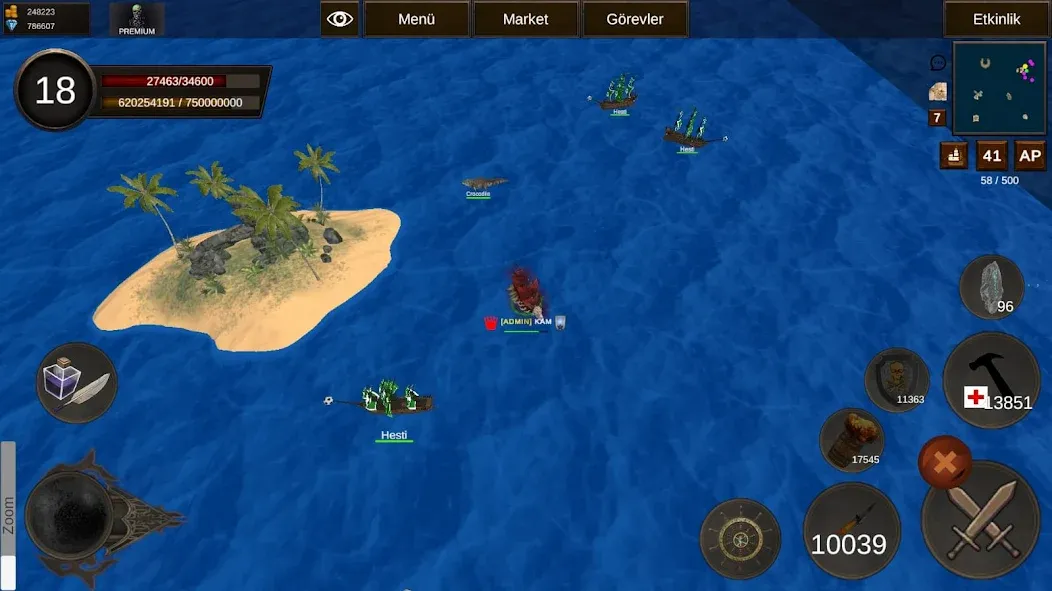 Naval Battle Online [MOD: безлимитные ресурсы и мощный флот] Screenshot 2