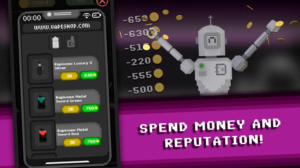 Vape Boss: Shop Simulator 3D [MOD: безлимитные деньги и ресурсы] Screenshot 3