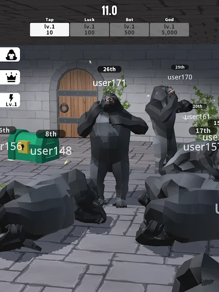 Gorilla Clicker [MOD: много бананов и быстрый доход] Screenshot 3