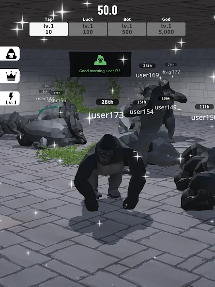 Gorilla Clicker [MOD: много бананов и быстрый доход] Screenshot 4