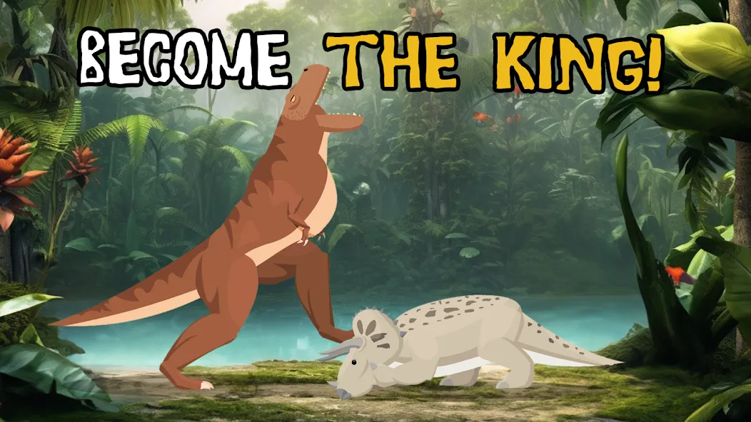 T-Rex Fights Dinosaurs [MOD: безлимитное здоровье и урон] Screenshot 4
