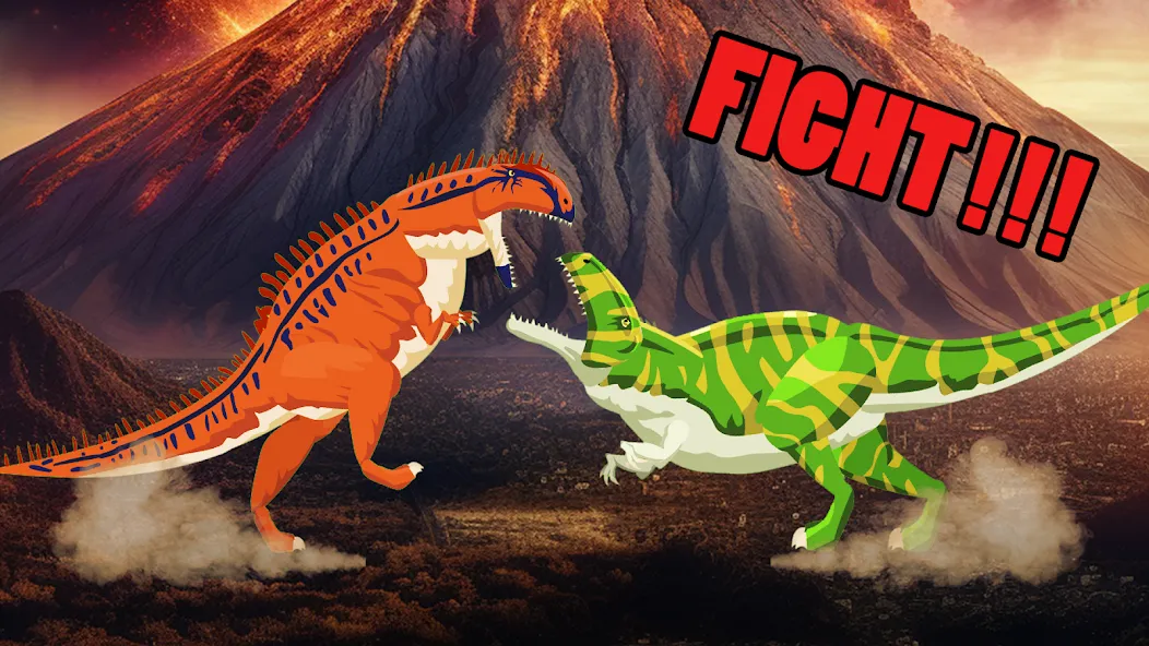 T-Rex Fights More Dinosaurs [MOD: безлимитное здоровье и усиленная атака] Screenshot 3