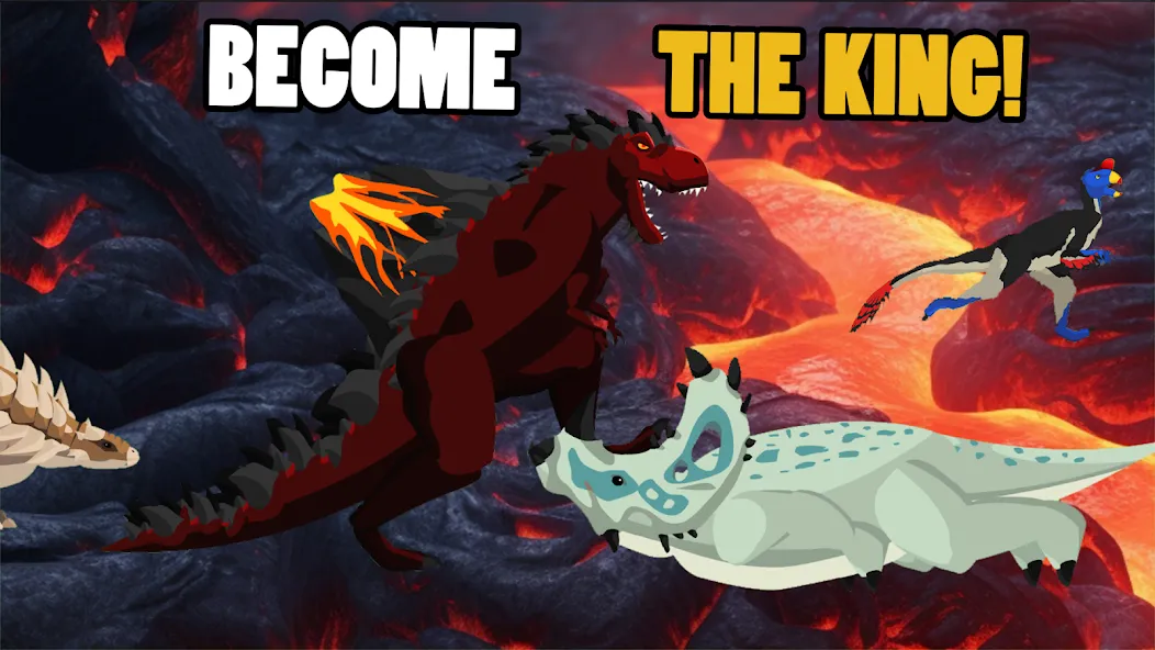 T-Rex Fights More Dinosaurs [MOD: безлимитное здоровье и усиленная атака] Screenshot 4