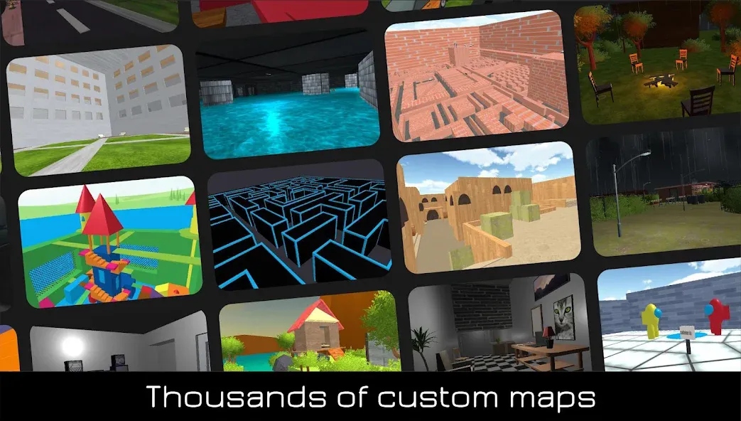 Nextbots Online: Sandbox [MOD: бесконечные монеты и открыты все карты] Screenshot 2