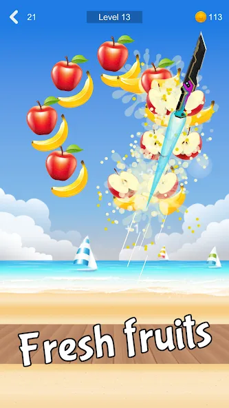 Fruit Sniper [MOD: безлимитные монеты и усиленное оружие] Screenshot 1