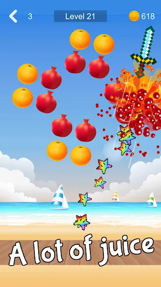 Fruit Sniper [MOD: безлимитные монеты и усиленное оружие] Screenshot 2