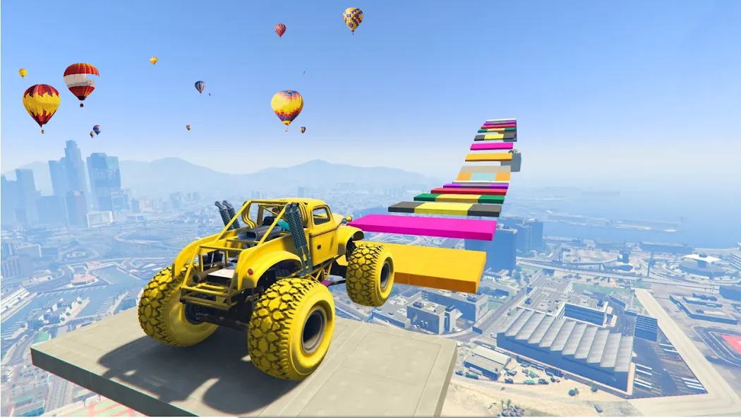 Monster Truck Car Game 3d [MOD: безлимитные деньги и топливо] Screenshot 2