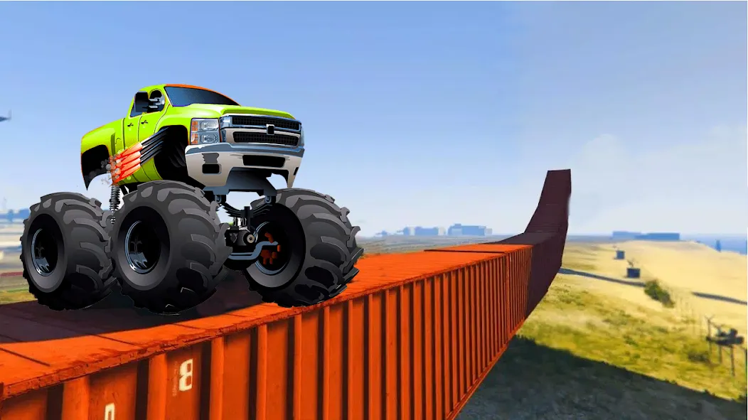 Monster Truck Car Game 3d [MOD: безлимитные деньги и топливо] Screenshot 3