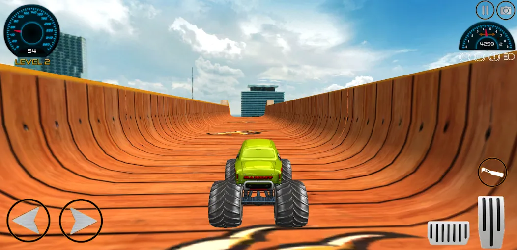 Monster Truck Car Game 3d [MOD: безлимитные деньги и топливо] Screenshot 5