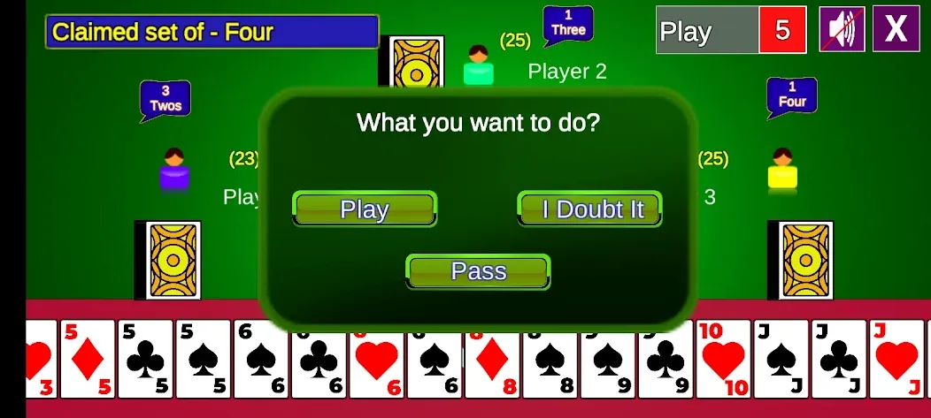 Bluff Card Game [MOD: безлимитные монеты и разблокированы карты] Screenshot 4