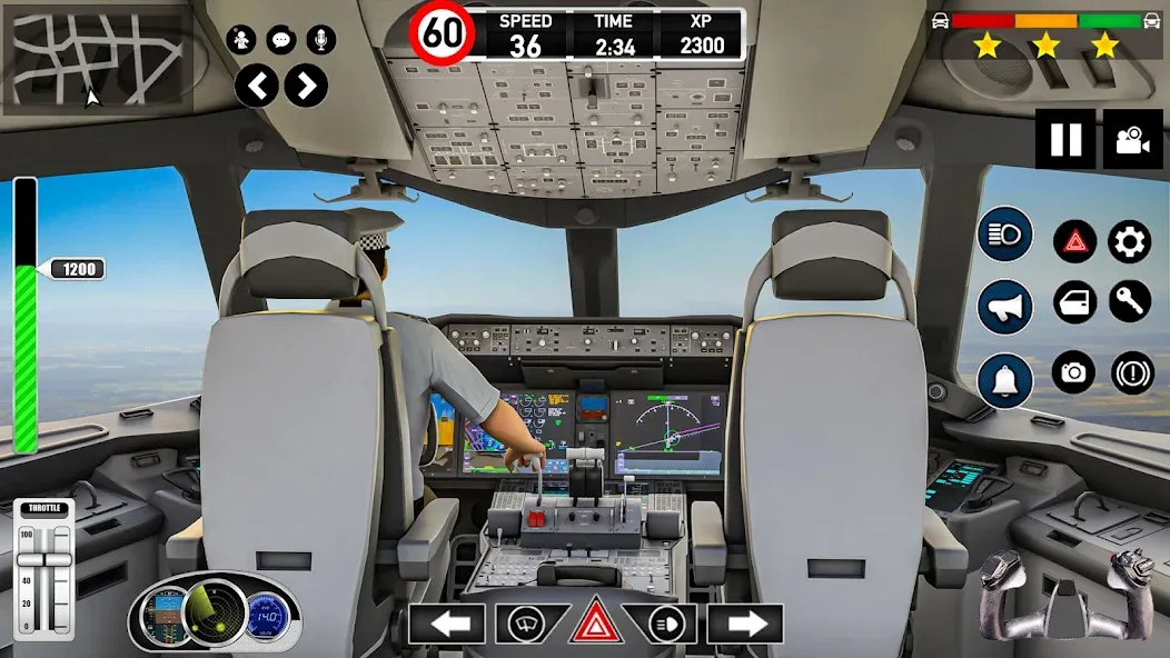 Plane Pilot Flight Simulator [MOD: безлимитное топливо и все самолёты] Screenshot 1