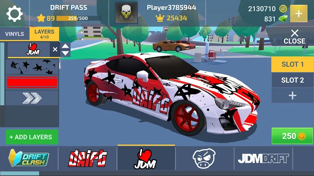 Drift Clash Online Racing [MOD: безлимитные деньги и все машины открыты] Screenshot 1