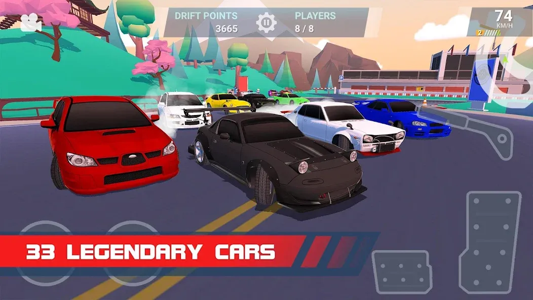 Drift Clash Online Racing [MOD: безлимитные деньги и все машины открыты] Screenshot 4