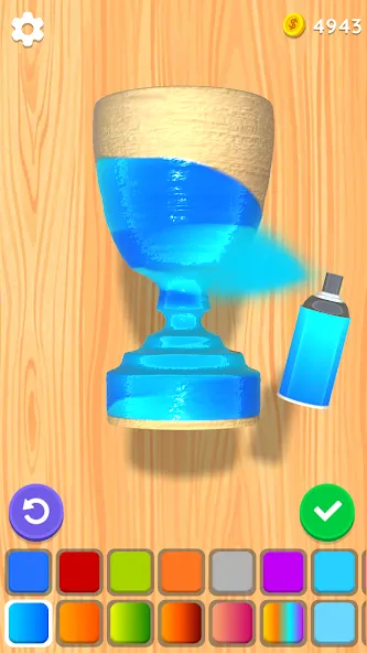 Wood Turning 3D - Carving Game [MOD: безлимитные деньги и все инструменты открыты] Screenshot 4