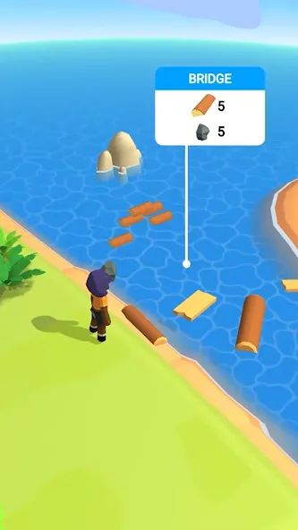 Stranded Island Survival Games [MOD: безлимитные ресурсы и здоровье] Screenshot 2