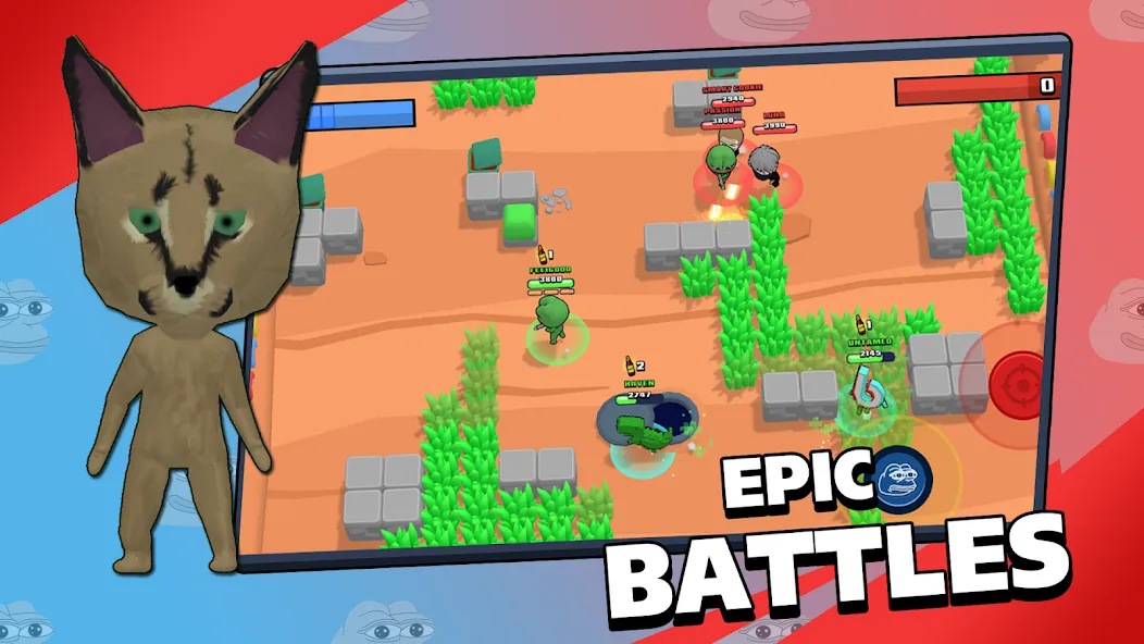 Brawl Memes - Meme Battle [MOD: безлимитные монеты и разблокированные мемы] Screenshot 1