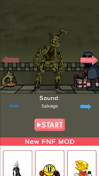 FNF Springtrap Mod Test [MOD: тестируйте движения спрингтрапа] Screenshot 1