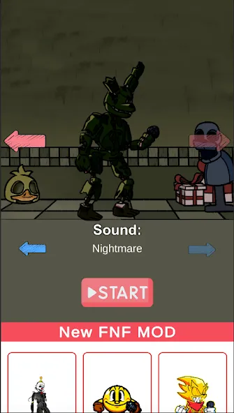 FNF Springtrap Mod Test [MOD: тестируйте движения спрингтрапа] Screenshot 2
